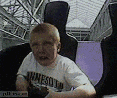 Scared Roller Coaster GIF