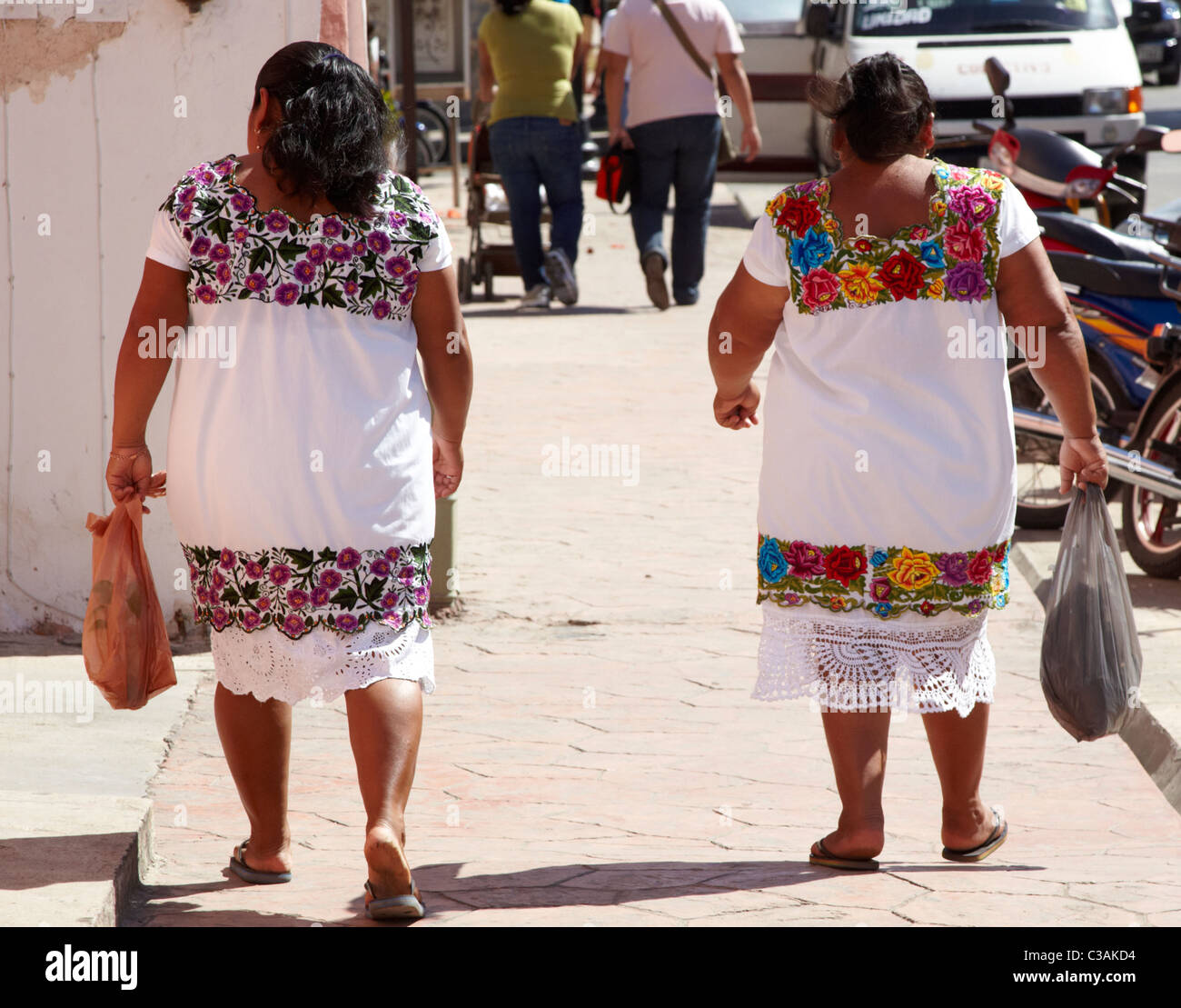 two-large-mexican-women-valladolid-yucatan-mexico-C3AKD4.jpg