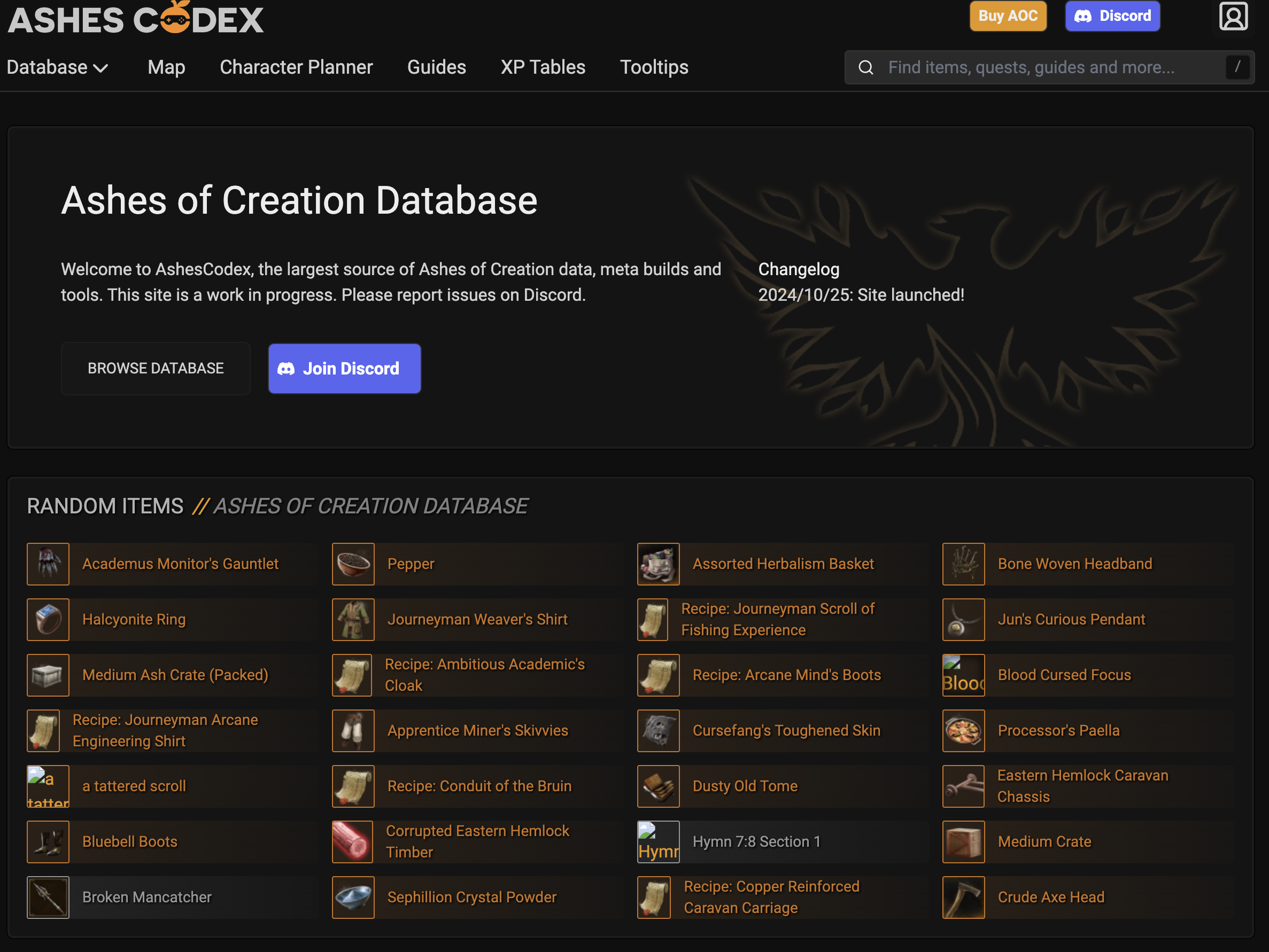 ashescodex.com