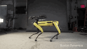 boston dynamics dancing GIF