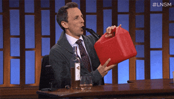seth meyers drinking GIF by Late Night with Seth Meyers