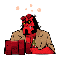 drunk ian mcshane GIF by Hellboy Movie