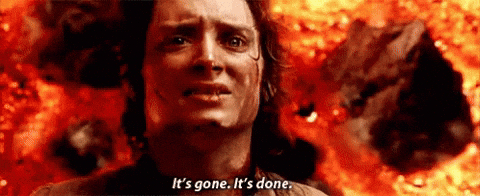 Image result for finally over gif