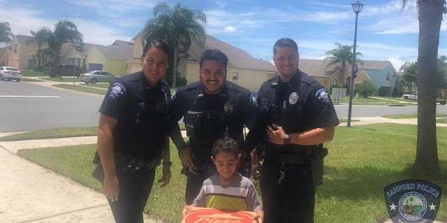 A young Florida boy called 911 and told dispatchers that he was hungry and wanted to order a pizza, the Sanford Police Department says.