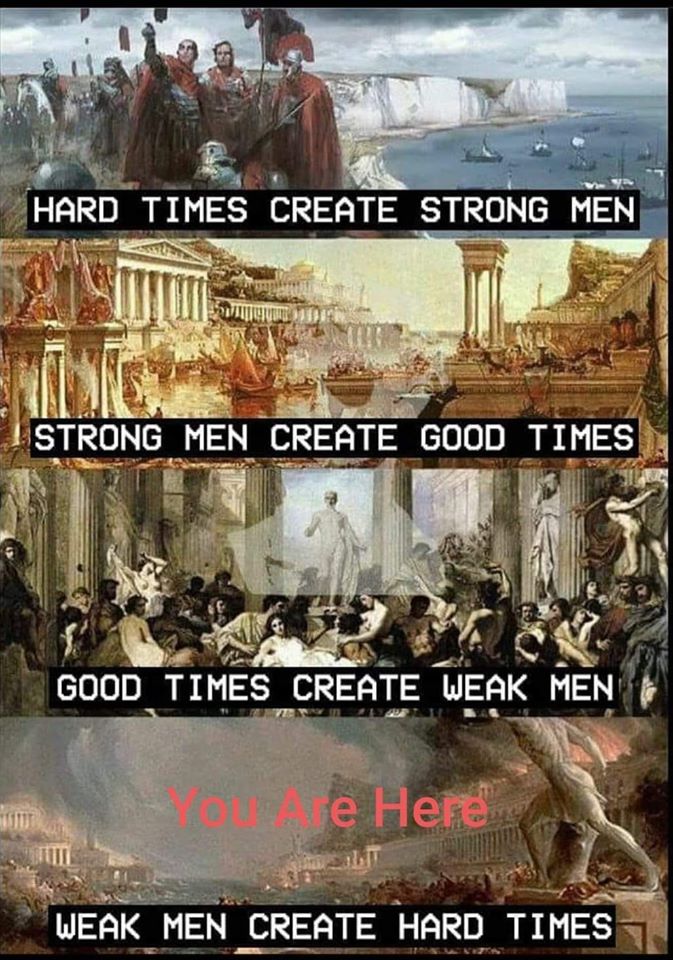 Hard Times Create Strong Men: TheRightCantMeme