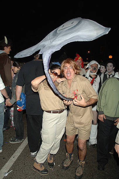 steve-irwin-character-and-stingray-at-the-annual-west-hollywood-picture-id529859054