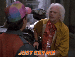 Say No Doc Brown GIF by Back to the Future Trilogy Say No Doc Brown GIF by Back to the Future Trilogy