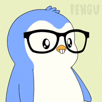 Penguin Glasses GIF by Pudgy Penguins Penguin Glasses GIF by Pudgy Penguins