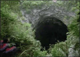 Image result for jumping into small hole gif