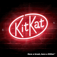 Neon GIF by KITKAT