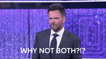 Happy Joel Mchale GIF by ABC Network Happy Joel Mchale GIF by ABC Network