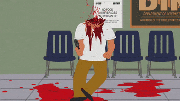 murder falling GIF by South Park 